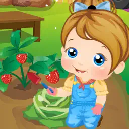 Baby In Garden - Plant & Fruit & Vegetables