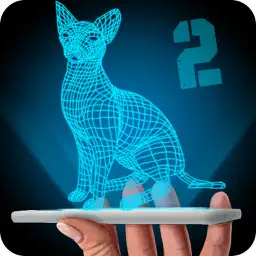 Hologram Cat 2 3D Simulator